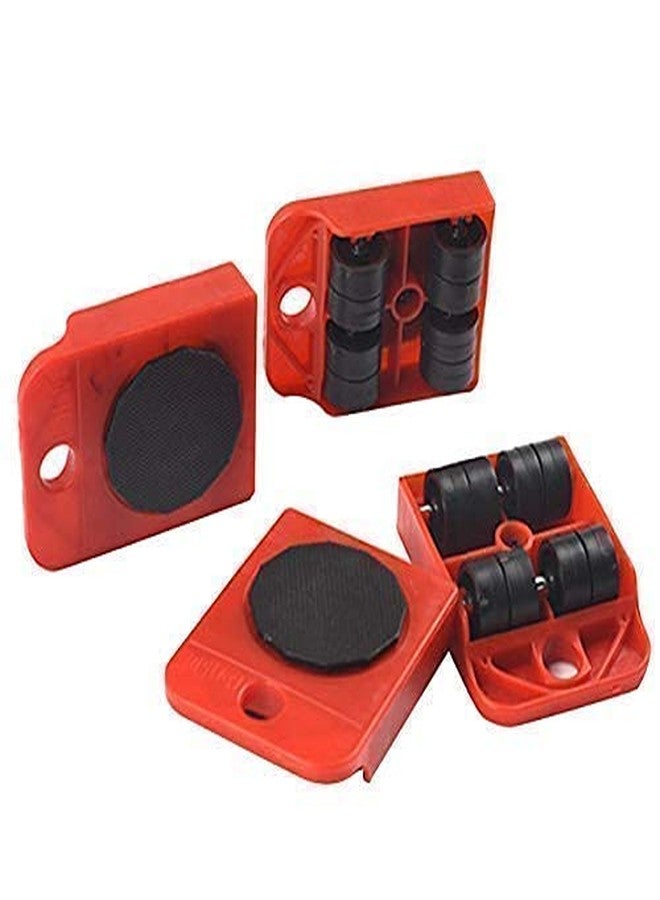 Portible مجموعة أدوات نقل الأثاث المحمولة | طقم رفع ونقل ثقيل بأربع عجلات متحركة لسهولة رفع الأرائك والأسرة والخزائن والأجهزة المنزلية. وسادات قابلة للدوران 360 درجة. متعدد الألوان للاستخدام المنزلي والمكتبي. - Image 5